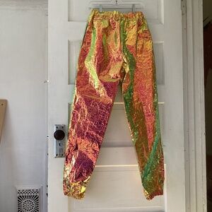 Akira holographic joggers pants small